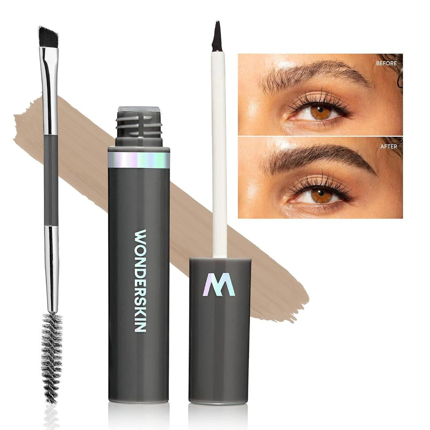 Wonderskin Dream Brow Eye Brow Gel Long Lasting Eyebrow Gel Waterproof Transfer Proof Tinted Filler Eyebrow Mascara Blonde