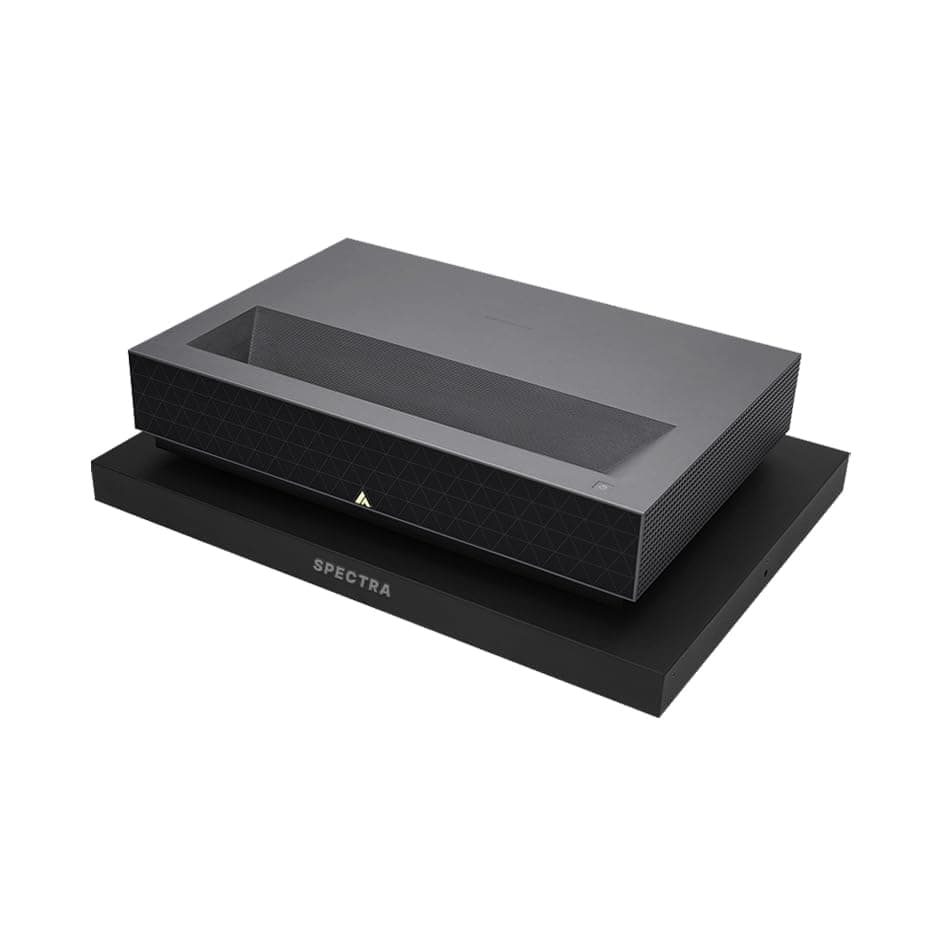Spectra Projection Slider Tray for Ultra Short Throw Laser Projectors | Easy to Adjust UST Projector Sliding Tray For Optimal Image Size | Works With Any TV Cabinet | Black Matte Finish