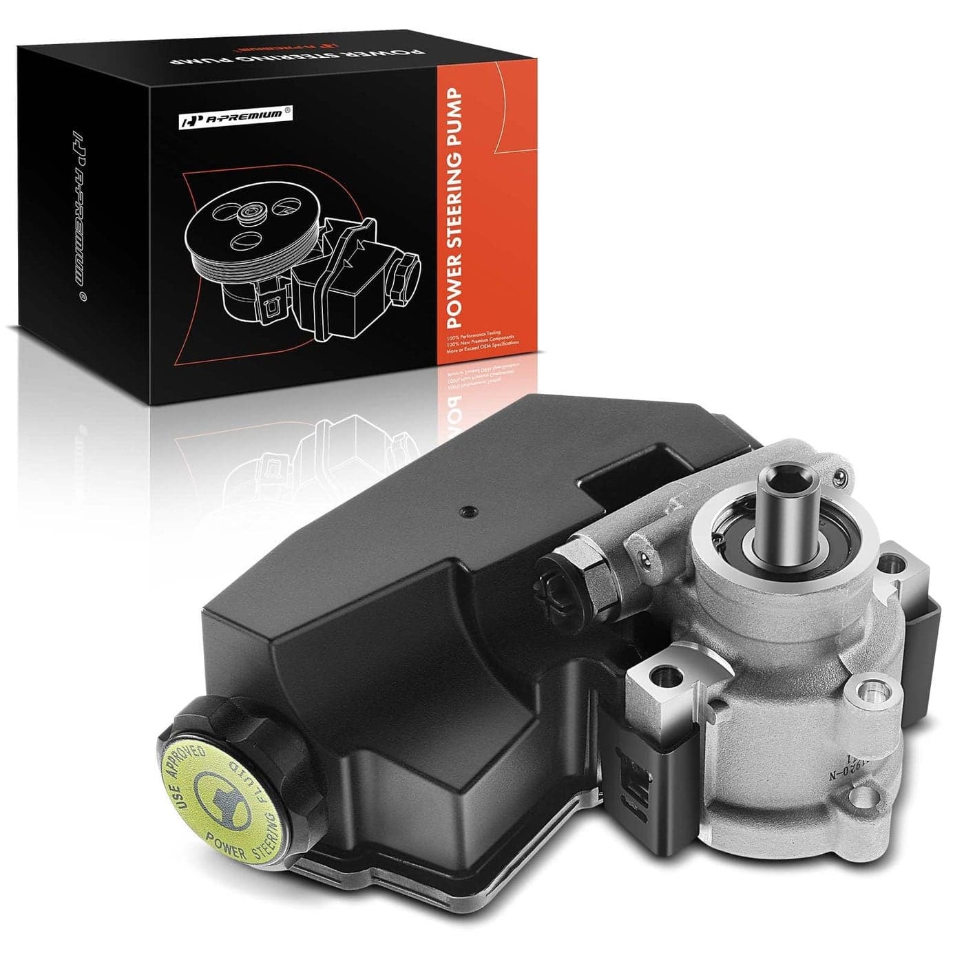 APremium Power Steering Pump with Reservoir Compatible with Jeep Cherokee 19962001 Wrangler 19972003 40L Gas Replace 52087871AD 52087871AB