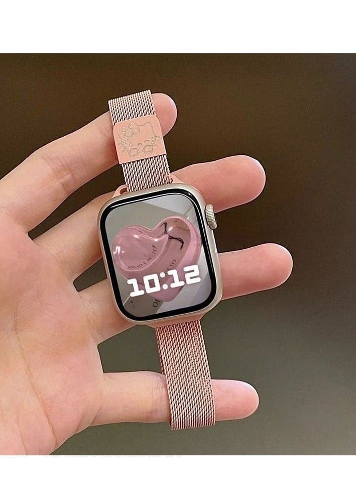 Hello Kitty printed magnetic sports strap suitable for Apple Watch strap 7/8/9E 44mm