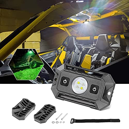 LED Dome Light, Roador Universal Roll Bar Mount LED Light W/Switch Car Interior Lights Roll Cage Light Interior Reading Light Courtesy Work Light LED Rock Lights Dome Light for UTV RZR ATV Golf Cart