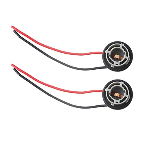 Standard 1156 LED Bulbs Socket Holder Auto Car Plastic Waterproof Turn Signal Tail Stop Rear Brake Light Base Harness Plugs Connectors Pre-wired Wiring Sockets