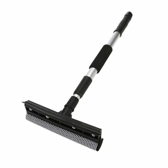 Cyrox Auto Car Glass Window Cleaning Brush Squeegee Mop with Rubber Blade Extendable Handle Telescopic Long Short Pole Car Wiper Home Cleaning Brush 1Pcs