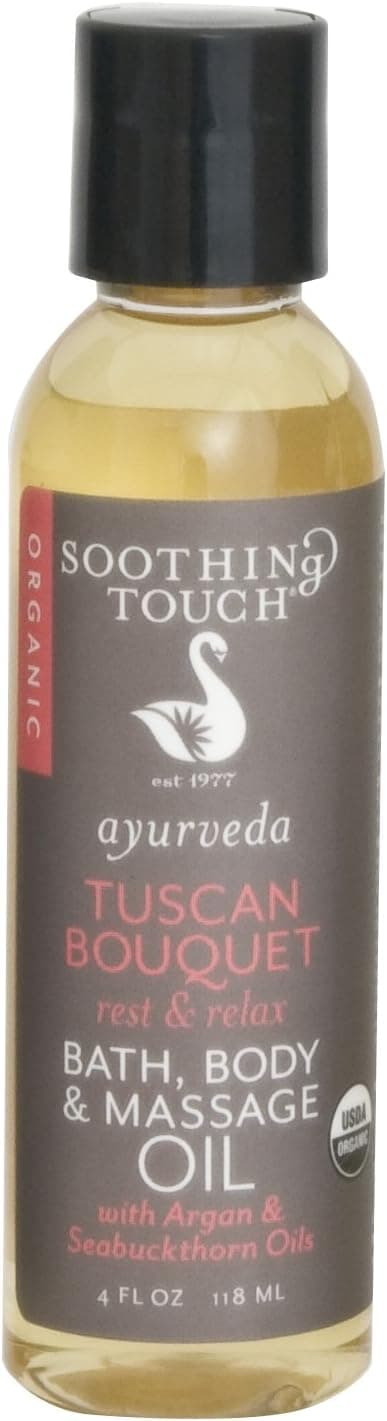 Soothing Touch Tuscan Bouquet Organic Bath Body Massage Oil 4 Fl Oz