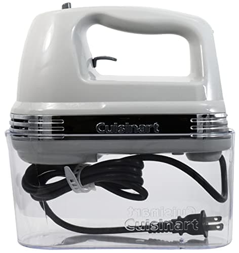 Cuisinart Power Advantage Plus 9-Speed Hand Mixer, 220W-Motor Hand Blender Electric Mixer with 9 Speed Settings, XL Dishwasher-Safe Beaters, 3 Low Mixing Speeds, Storage Case, Cool Grey