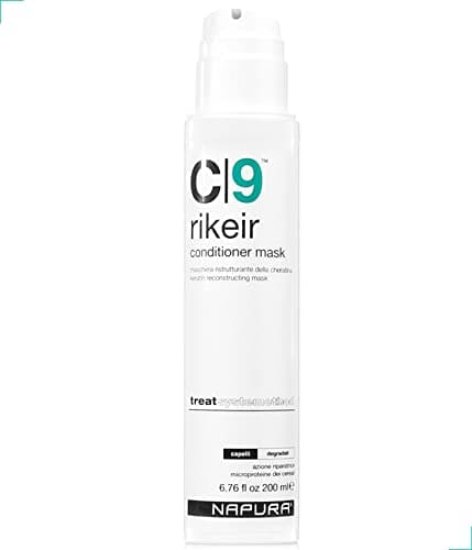 NAPURA C9 Deep Conditioning Hair Mask for Damaged Dry Hair with Jojoba and Avocado Oil (6.76 fl oz) - Sulfate and Paraben Free Protein Hair Repair Conditioner Treatment