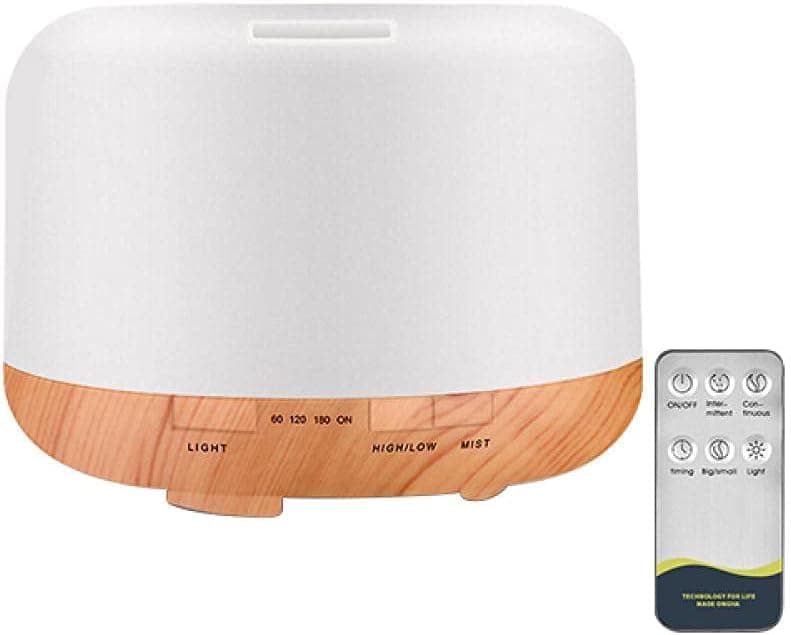 Asian Pumps Machineries 500ml 7 Mood Changing LED Light Cool Mist Humidifier Aroma Diffuser with Bluetooth Music Speaker Works on 220V for Home Office Bedroom Spa 2 Free Oils Adapter Included
