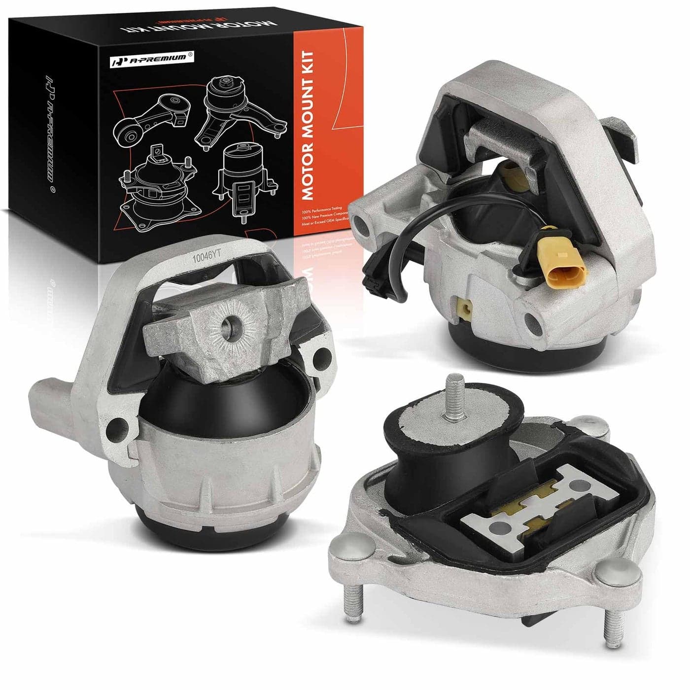 APremium 3PCS Engine Motor Mount and Transmission Mount Kit Compatible with Audi A6 20122018 20L FWD Replace 8K0399151CD 8K0399151DB