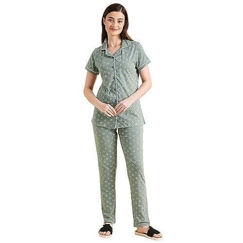 Sweet Dreams Women Printed Pyjama Set