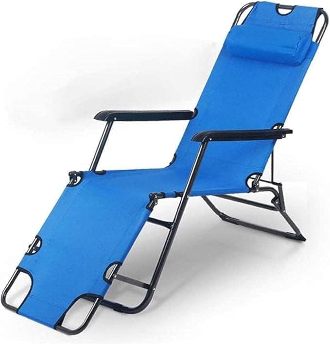 Shrevi Compact Foldable Recliner Chair Adjustable Zero Gravity Lounge Chair for Outdoor Pool Beach Lawn and Relaxation