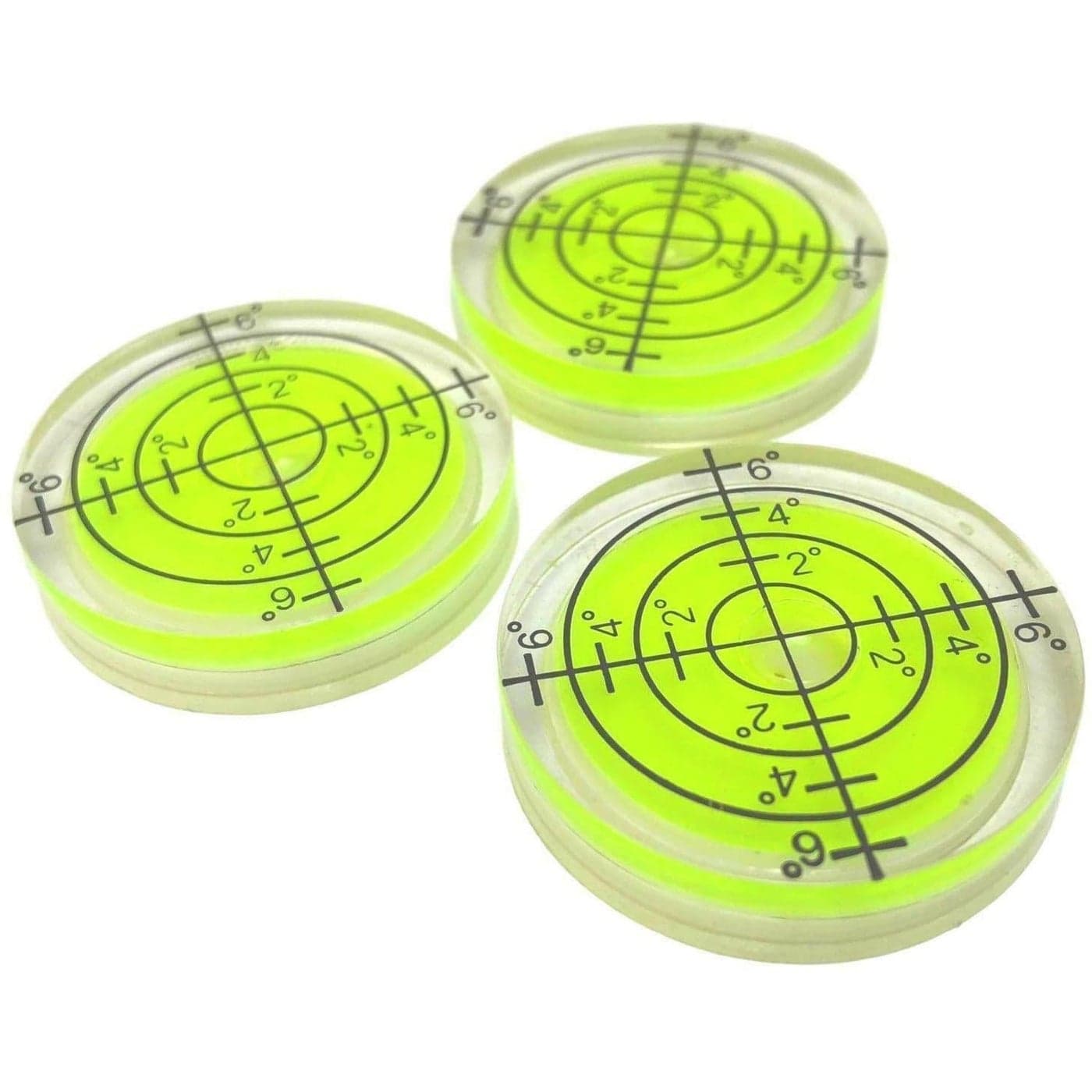 114 32mm Precision Bullseye Round Bubble Spirit Level 3 Pack
