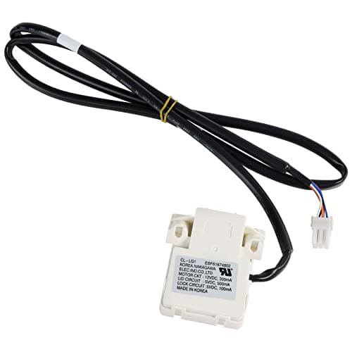 EBF61674802 EBF60665201 Washer Lid Lock Switch NEW OEM Replacement Part by Techecook - Replacement for L-G and Ken more Washing Machine - Replaces PS8751171, AP5785599, 2703681, EAP8751171