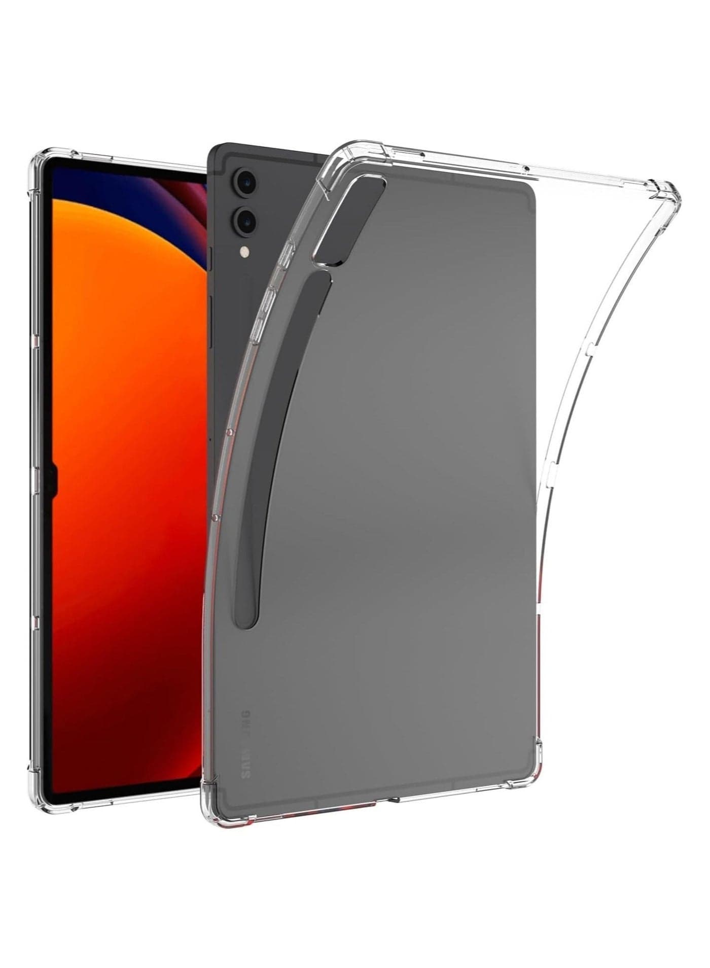 Clear Case Compatible with Galaxy Tab S9 Plus, 【Ultra-Thin Lightweight】 【Scratch-Resistant Shockproof】 【Non-Yellowing】 Protective Case Cover for Galaxy Tab S9+