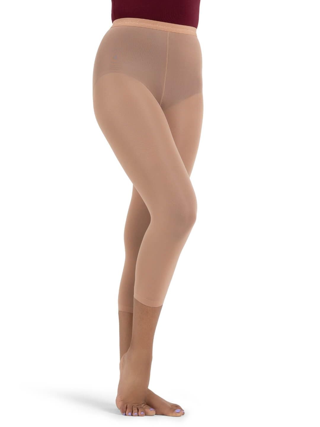 Capezio Women's Hold & Stretch Footless Tight,Light Suntan,Small