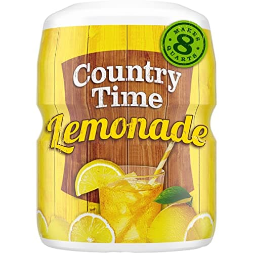 Country Time Lemonade Powdered Drink Mix 1 Canister for Flavorful Hydration and Shareable Refreshment Naturally Flavored with Other Natural Flavor No Artificial Sweeteners or Flavors 19 oz