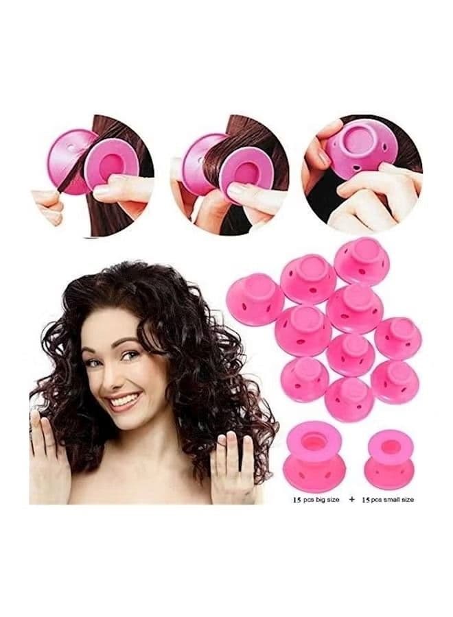 ORiTI Pack Of 20 Hair Style Rollers Pink