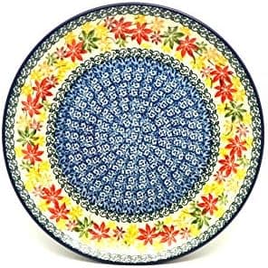 Polish Pottery Plate 10 Dinner Maple Harvest