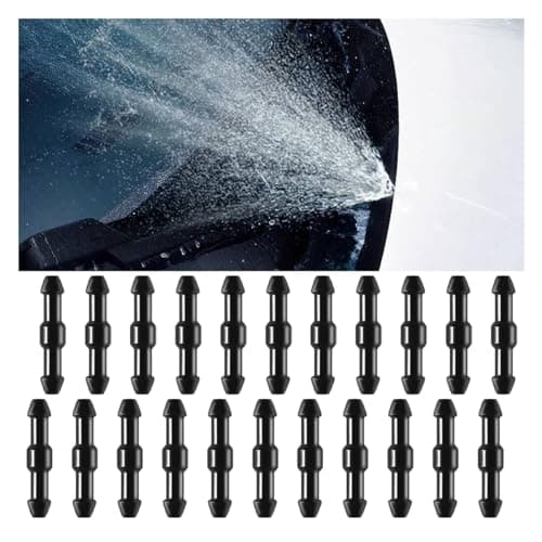 20PCS Windshield Washer Hose Connectors 2Way IType Hose Replacement Fitting Universal Tube Pipe Fitting Adapter Windshield Wiper Hose Connector Splitter for Car Washer Nozzles