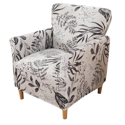 FUANGUI Banquet Armchair Slipcover Chair Covers with Arms Stretch Club Chair Slipcover Soft Armchair Sofa Covers Anti-Slip Furniture Protector for Dogs Pets Home Living Room Decor