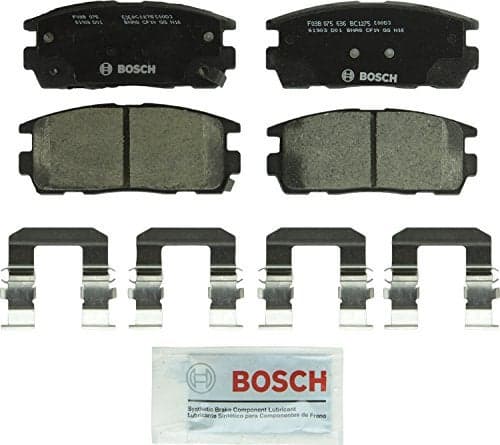 BOSCH BC1275 QuietCast Premium Ceramic Disc Brake Pad Set Compatible with Select Chevrolet Captiva Sport Equinox GMC Terrain Pontiac Torrent Saturn Vue Suzuki XL7 REAR