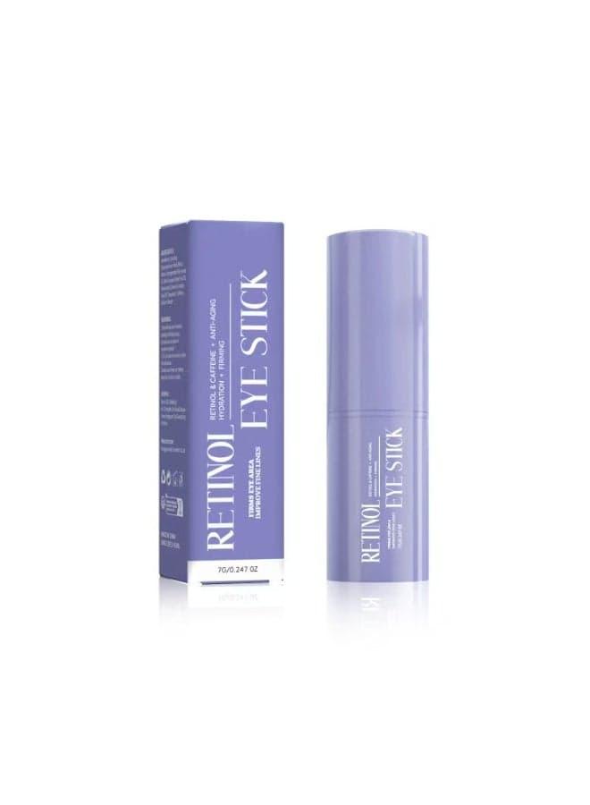 Retinol & Caffeine Eye Balm Stick for Dark Circles, Puffiness, Fine Lines and Eye Bags, Anti Aging Under Eye Cream Smooths Wrinkles Moisture Stick (0.24oz/7g)