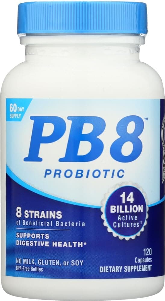 Now Pb 8 Probiotic Acidophilus Capsule 120count Pack of 2