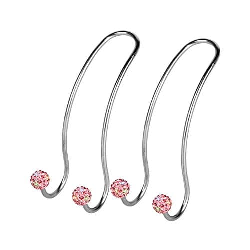 SAVORI Auto Hooks Bling Car Hangers Organizer Seat Headrest Hooks Strong and Durable Backseat Hanger Storage Universal for SUV Truck Vehicle 2 Pack Pink