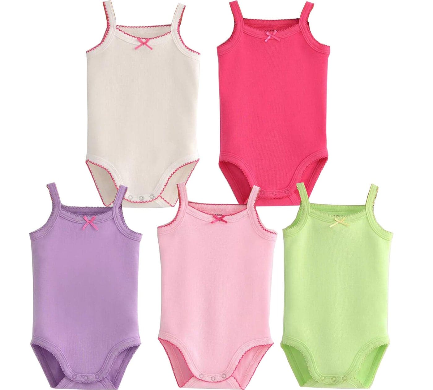 Baby Girls Clothes Sleeveless Tank Top Onsies Cotton Baby Bodysuit Pack of Toddler Summer Clothing 1824 Months