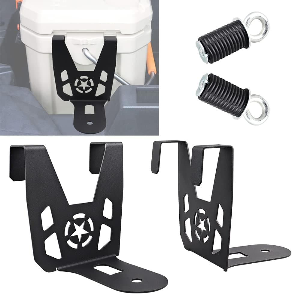 NORTHYUN RZR Cooler Mounts Bracket with UTV Anchor for Ozark 26 Cooler - Compatible with Polaris RZR XP Turbo (2PCS)