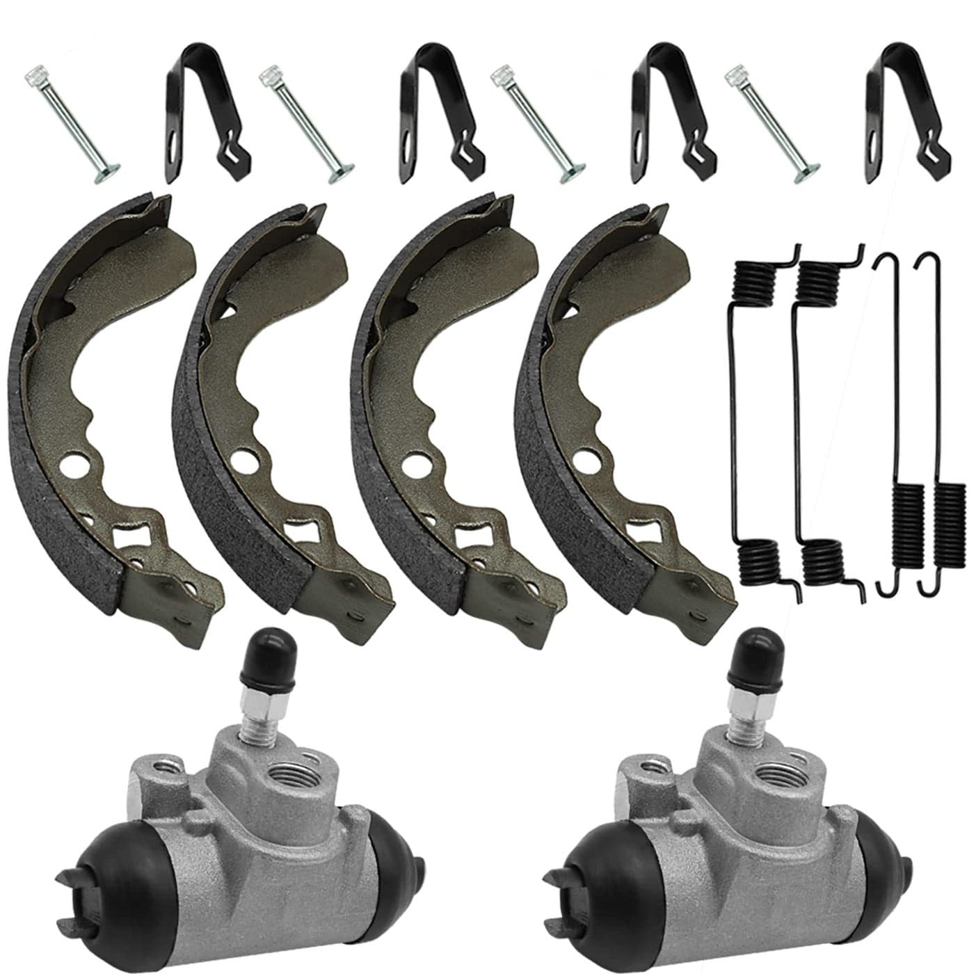 M MATI Front Brake Wheel Cylinders Shoes for Kawasaki Mule 500 520 550 KAF300 430921057 410471051