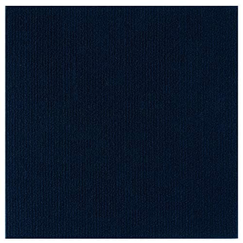 Nexus Self Adhesive 12-Inch Carpet Floor Tiles, 12 Tiles - 12" x 12", Navy Blue - Peel & Stick, DIY Flooring for Kitchen, Dining Room, Bedrooms & Bathrooms by Achim Home Decor
