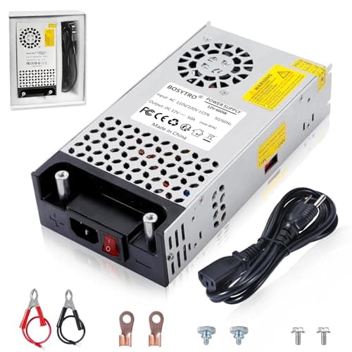 BOSYTRO 24V DC Power Supply 600W 25A Switching Power Supply Adapater 120vac to 24vdc Transformer AC to DC Converter for 3D Printer, Led Strip, Motor Pump, CCTV, Electronic Instruments, Lab Computer