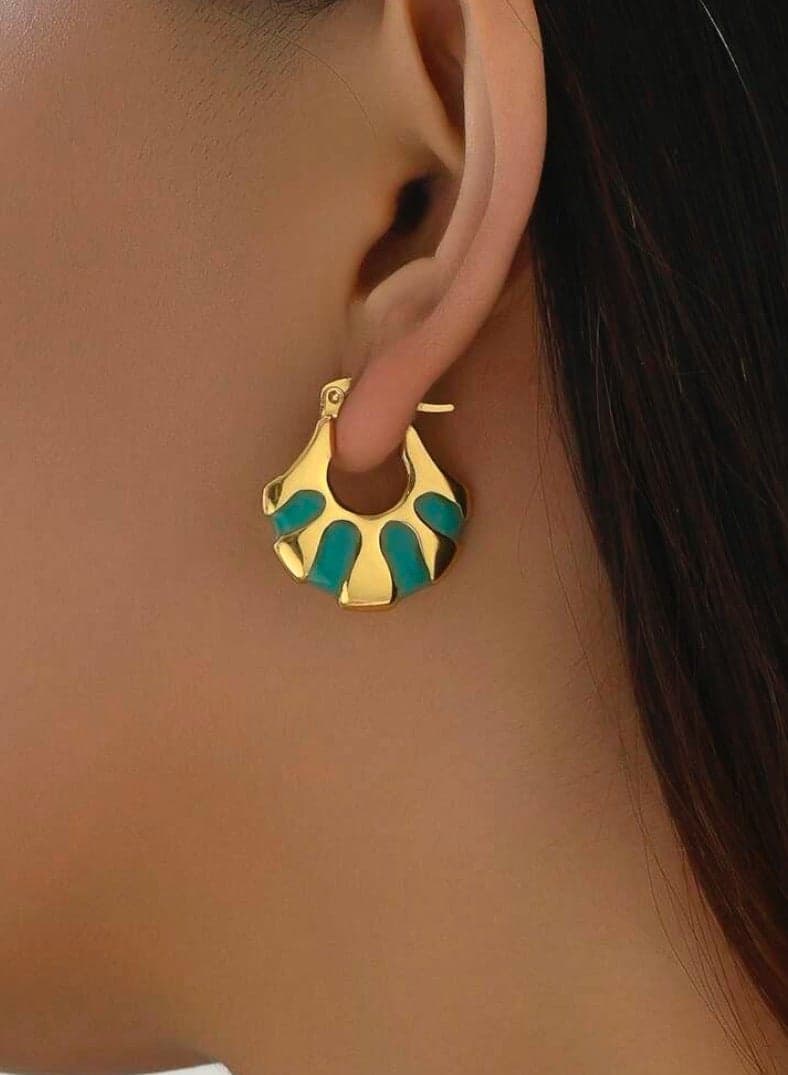 Luxury u0026 Elegant Stainless Steel Gold Plated Earrings For Women