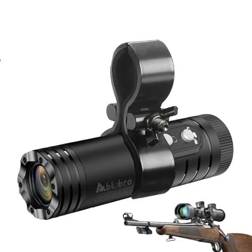 ABLEBRO 4K Shotgun Camera, Hunting With Red Cross WiFi & APP Function Gun Sport Helmet Camera