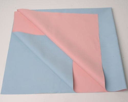 Dr BOHRRAS Baby Super Soft Solid Rubber Sheet 200 TC Double Colour Blue Pink Sterilizable Non Allergic 90X100 Cm 1Mtr Full