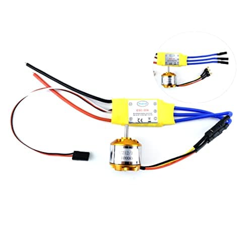 YoungRC A2212 1000KV Brushless Motor 30A ESC Electric Speed Controller with Gold Bullet Banana Plugs for RC Multicopter Quadcopter
