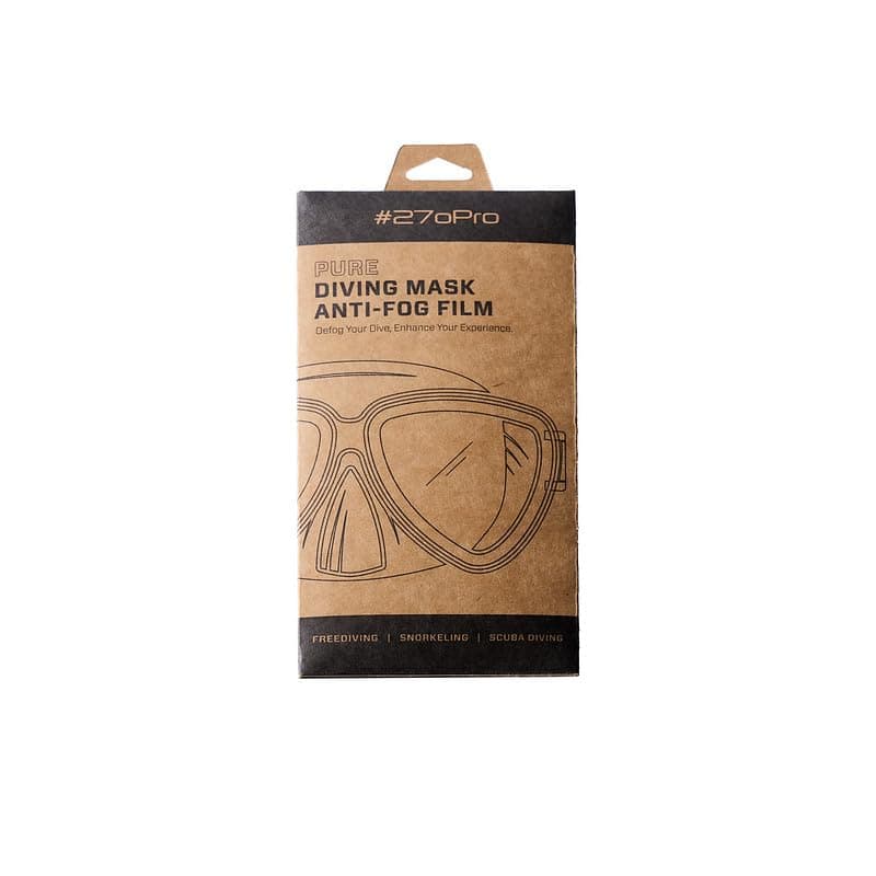 #270Pro - Pure Anti-Fog Film for Aqualung Diving Masks | for Scuba Diving, Snorkeling, Freediving