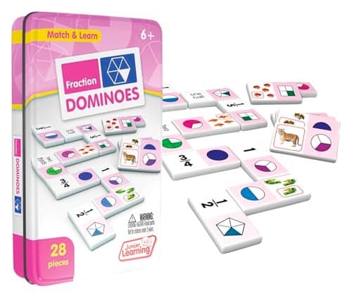 Junior Learning JL485 Fraction Dominoes Multi 78 H x 47 L x 15 W