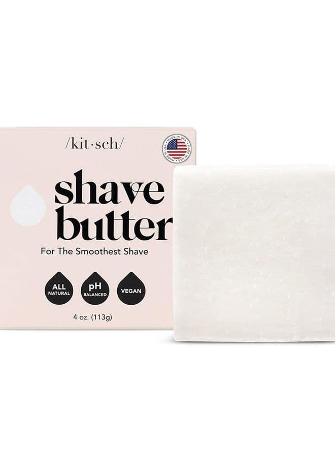 Smooth Shave Butter - Smoothing Shave Butter for Sensitive Skin | Hydrating & Nourishing with Clear Non Clog Formula | For All Skin Types | Smooth Shaving Butter for Women Legs, 4 oz