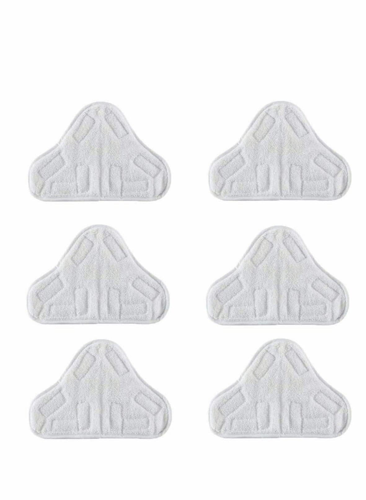 Microfibre Triangular Washable Steam Floor Mop Replacement Pads for H2O H20 X5 UK And Many Others - Set of 6