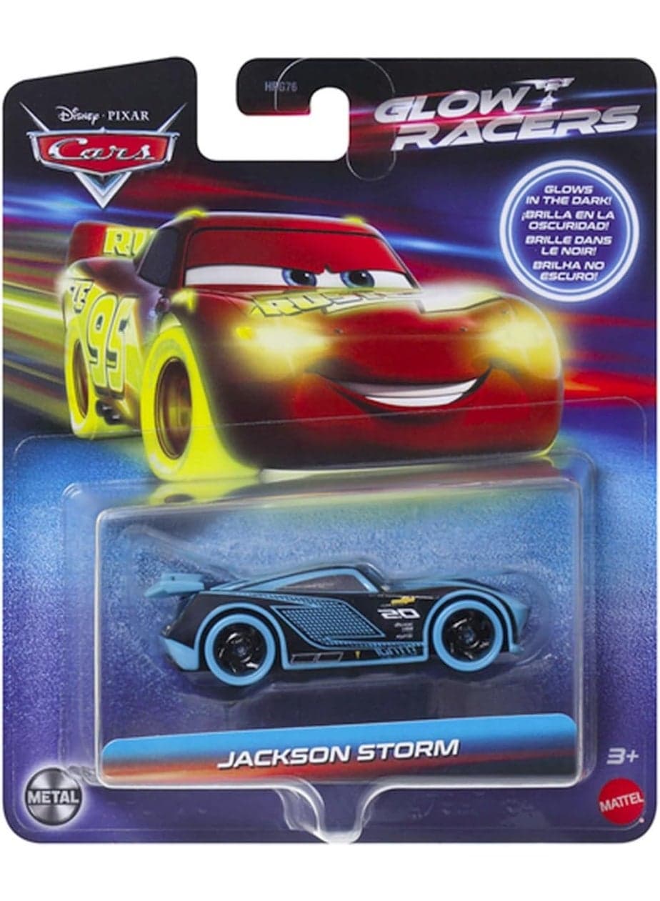 Disney Cars Jackson Storm Glow Racer Toy Vehicle from 3 Years