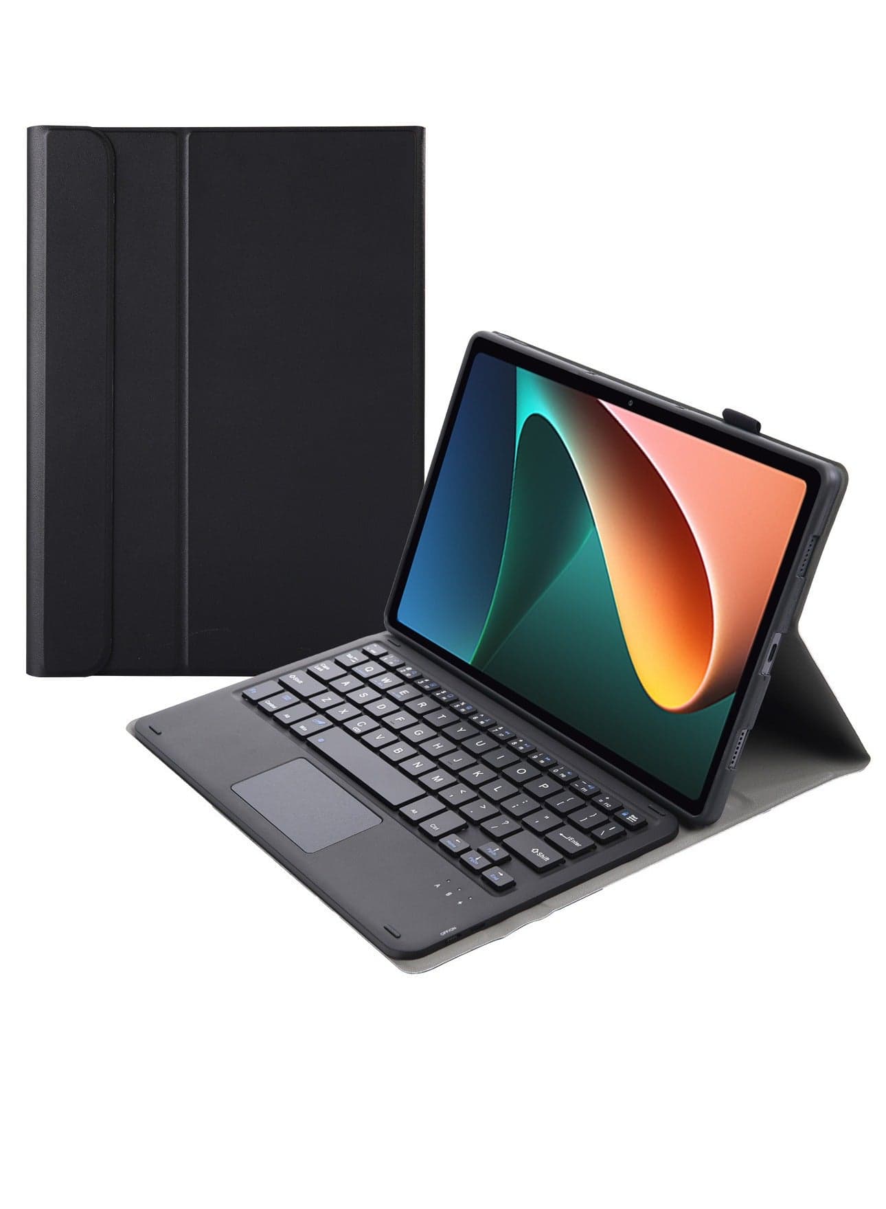 Bilingual keyboard cover and touch function compatible with Huawei Huawei matdpad 10.4 inch/Honor V6/C5/V7 10.4 inch, magnetic detachable touchpad keyboard with pencil holder