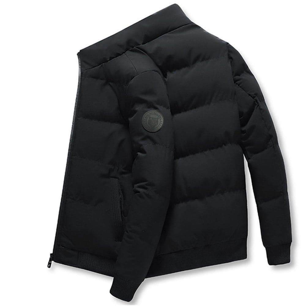 Winter Men'S Stand Collar Cotton-Padded Jacket Coat Thickened Warm Cotton-Padded Jacket Korean Casual Cotton-Padded Jacket Selling Batch