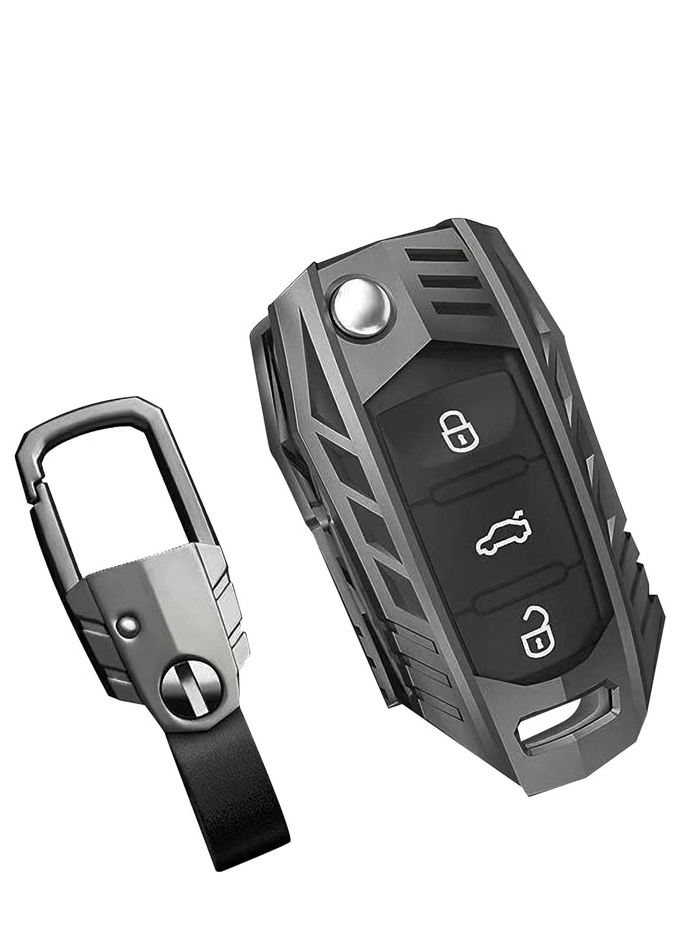 Key Fob Cover Keychain Key Case Compatible Zinc Alloy Cool Design for Volkswagen Golf Tiguan L Lavida Touron Exploring Yuejialv Sagitar Metal Key Cover