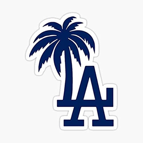 Los Angeles Palm Tree White Sticker Waterproof Sticker Decal Cars Laptops Windows Etc
