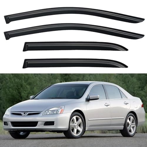 Window Visors Rain Guards Shield for 20032007 Honda Accord OutChannel Window Vent Wind Deflectors Visors Shades for Honda Accord 03 04 05 06 07