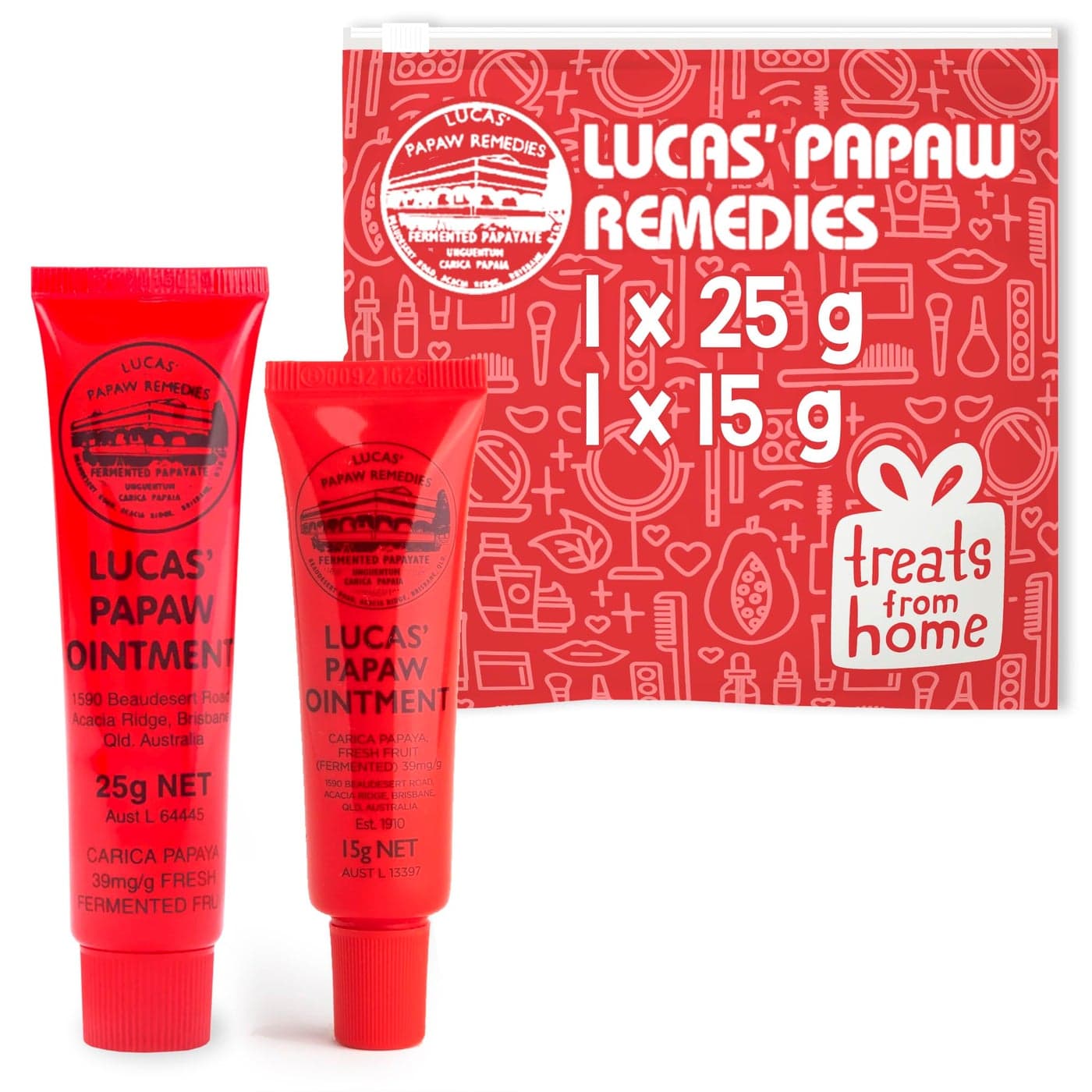Lucas Pawpaw Lip Ointment Lucas Pawpaw Cream Lucas Pawpaw Ointment for Lips Dry Skin 15g 25g