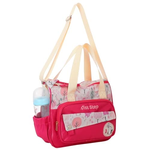 1ST STEP Smart And Multi-Functional Diaper Bag (Small, Pink)