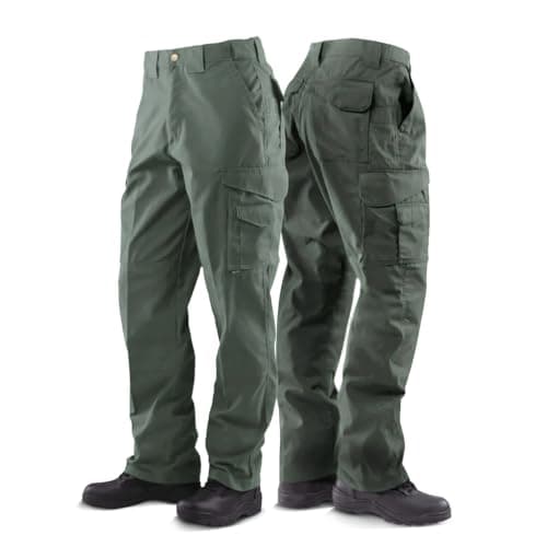 Tru-Spec 24-7 Original Tactical Pants for Men - Durable, Water-Resistant Cargo Work Pants with Concealed Carry and Knee Pad Openings, Olive Drab - 38W x 30L