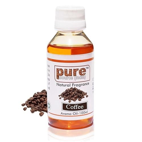 Pure Source India Aroma Oil for Home Fragrance | Best for Aromatherapy | Meditation | Used in Diffusers, Candles, Air Fresheners, Soaps (100ML) (COFFEE)